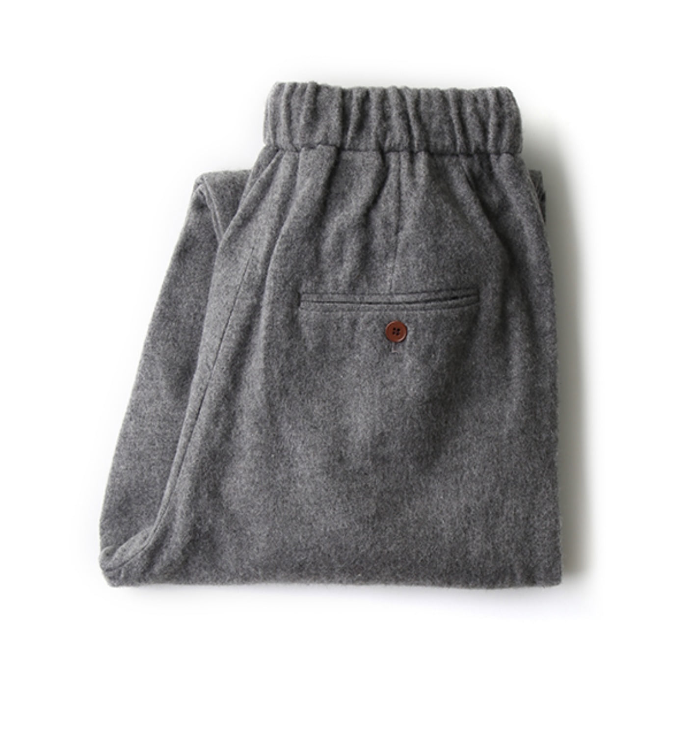 stretched wool comfy pants GREY (NPA02008A)