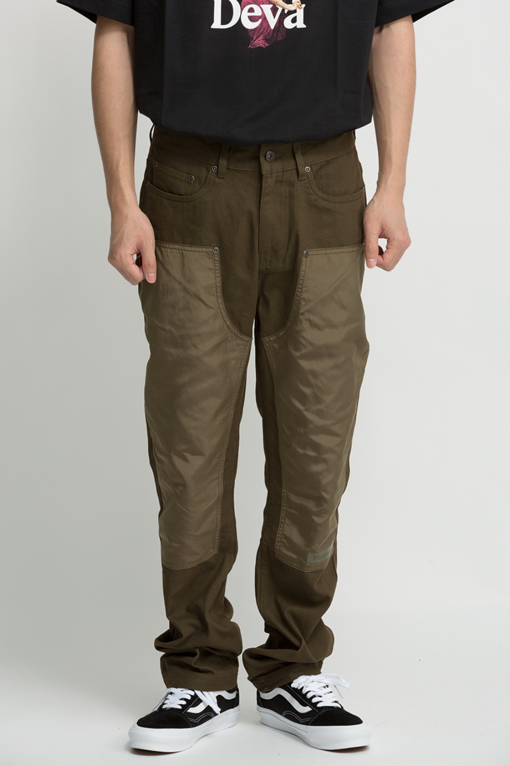 SIMULATION DOUBLE KNEE PANT OLIVE