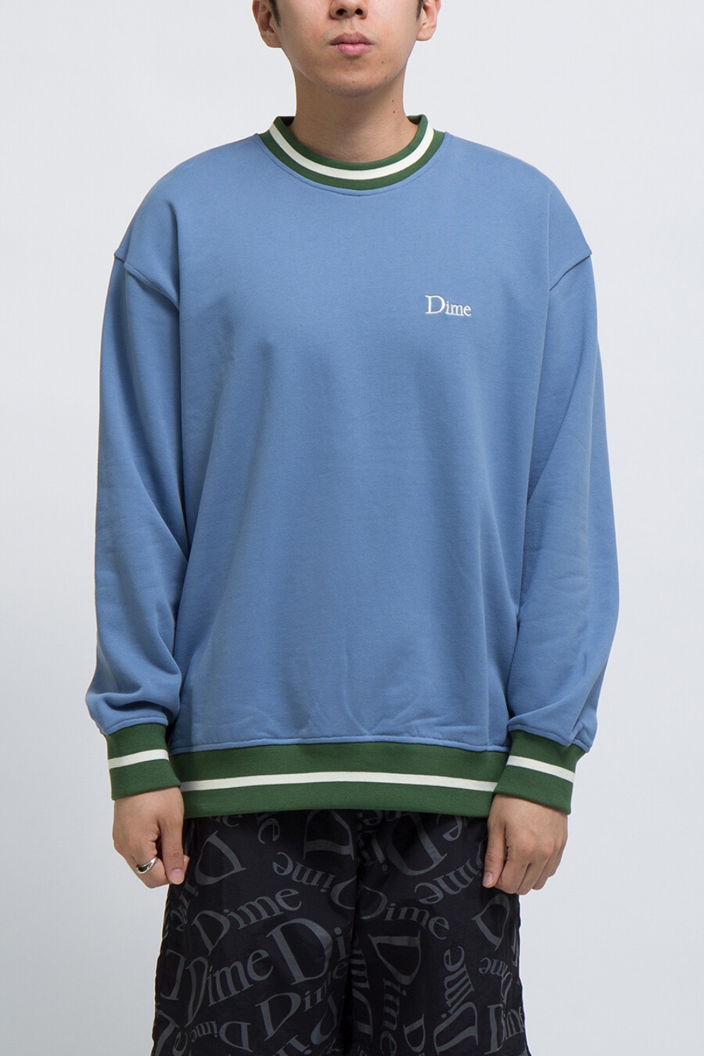 DIME CLASSIC FRENCH TERRY CREWNECK BLUE