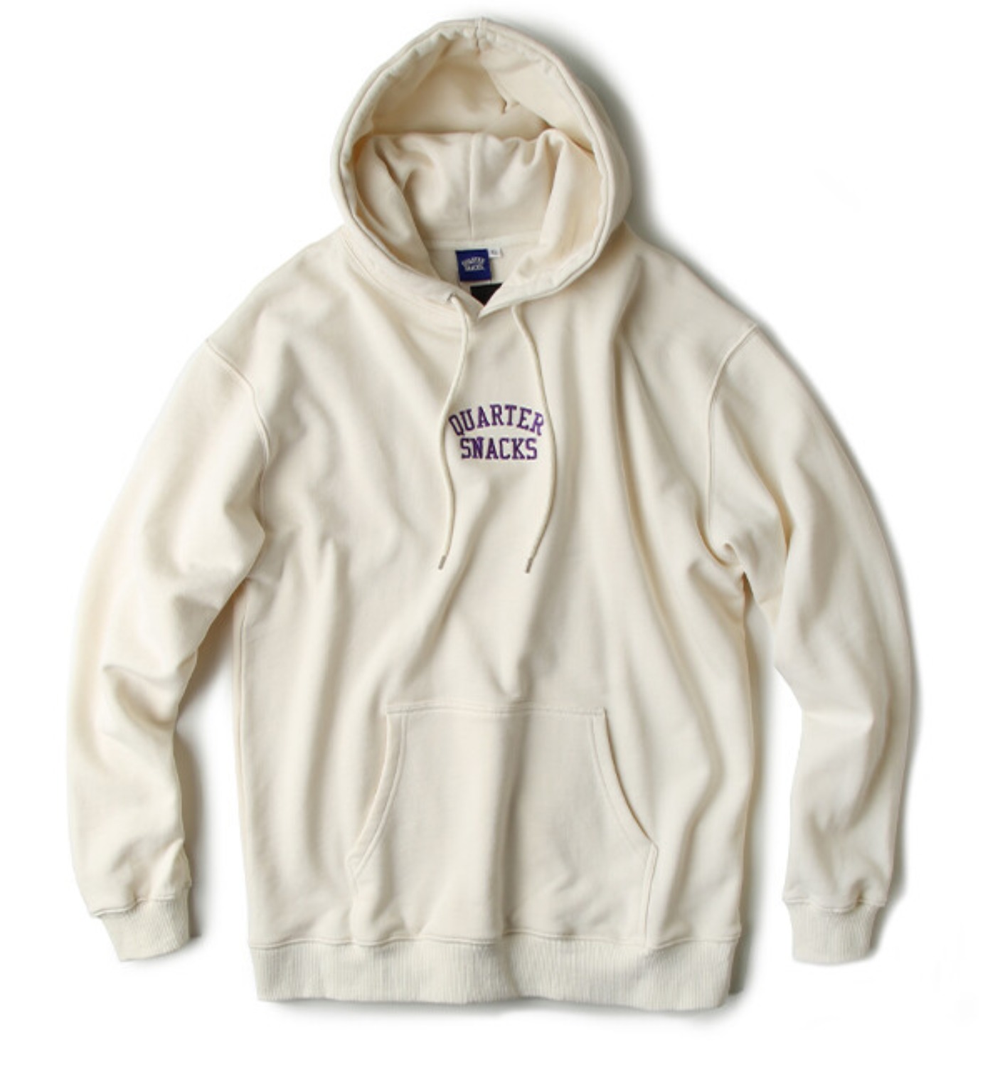 EMBROIDERED ARCH HOODY CREAM