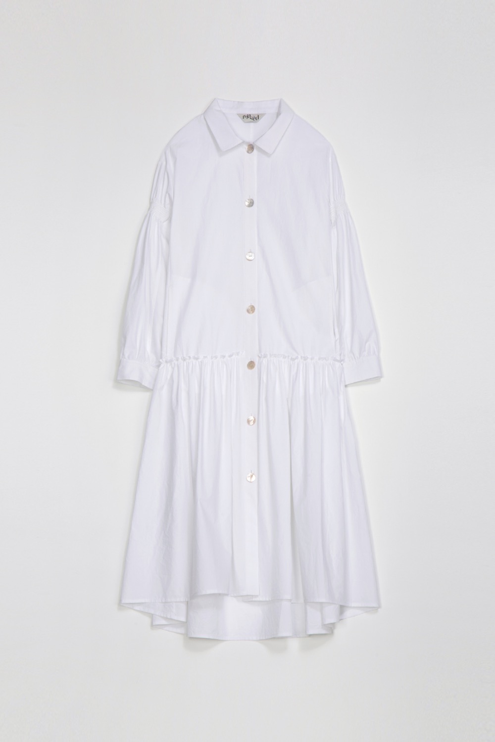 SAISON SHIRT DRESS - OPTIC WHITE COTTON