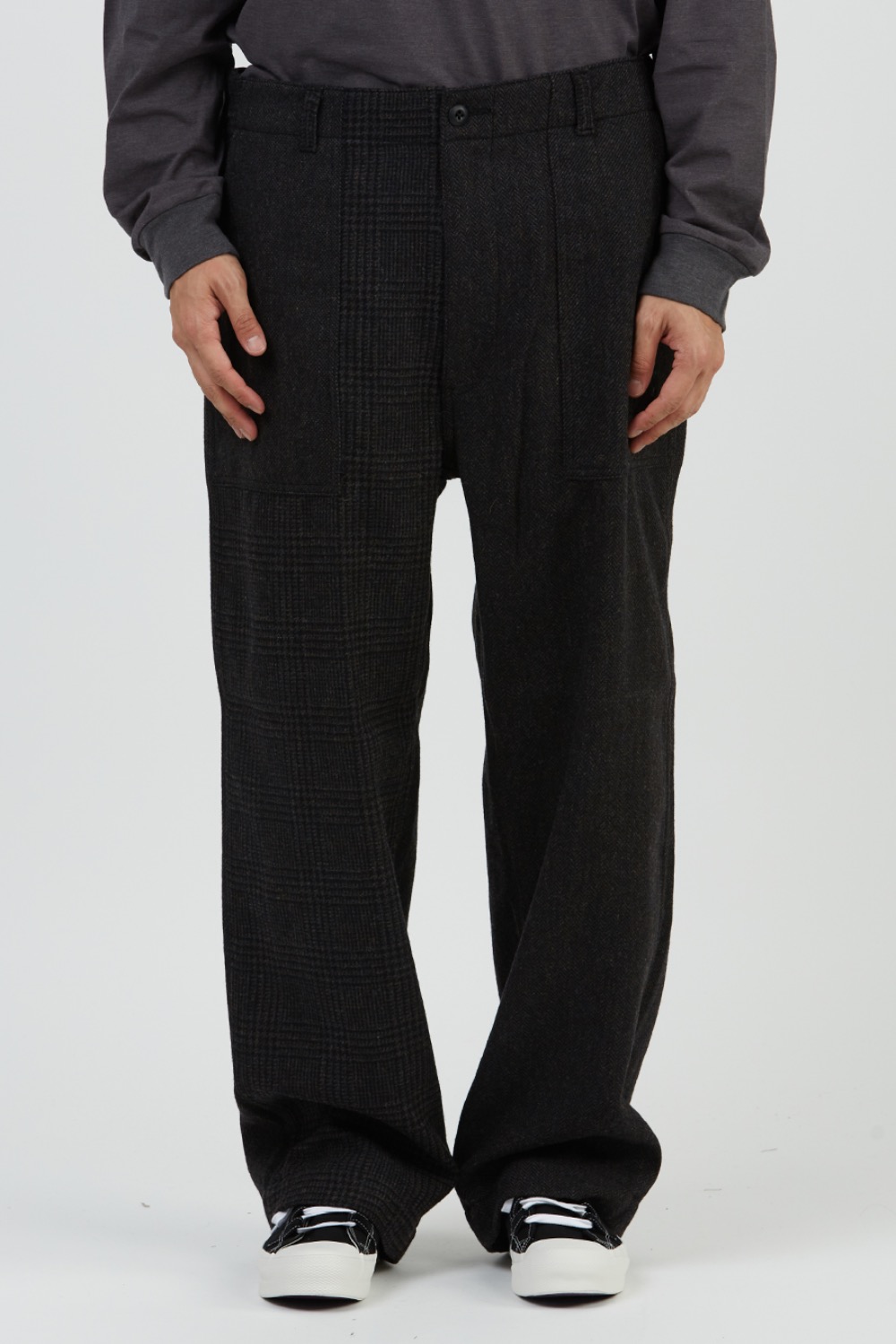 FATIGUE PANT - TWEED/CRAZY PATTERN CHARCOAL