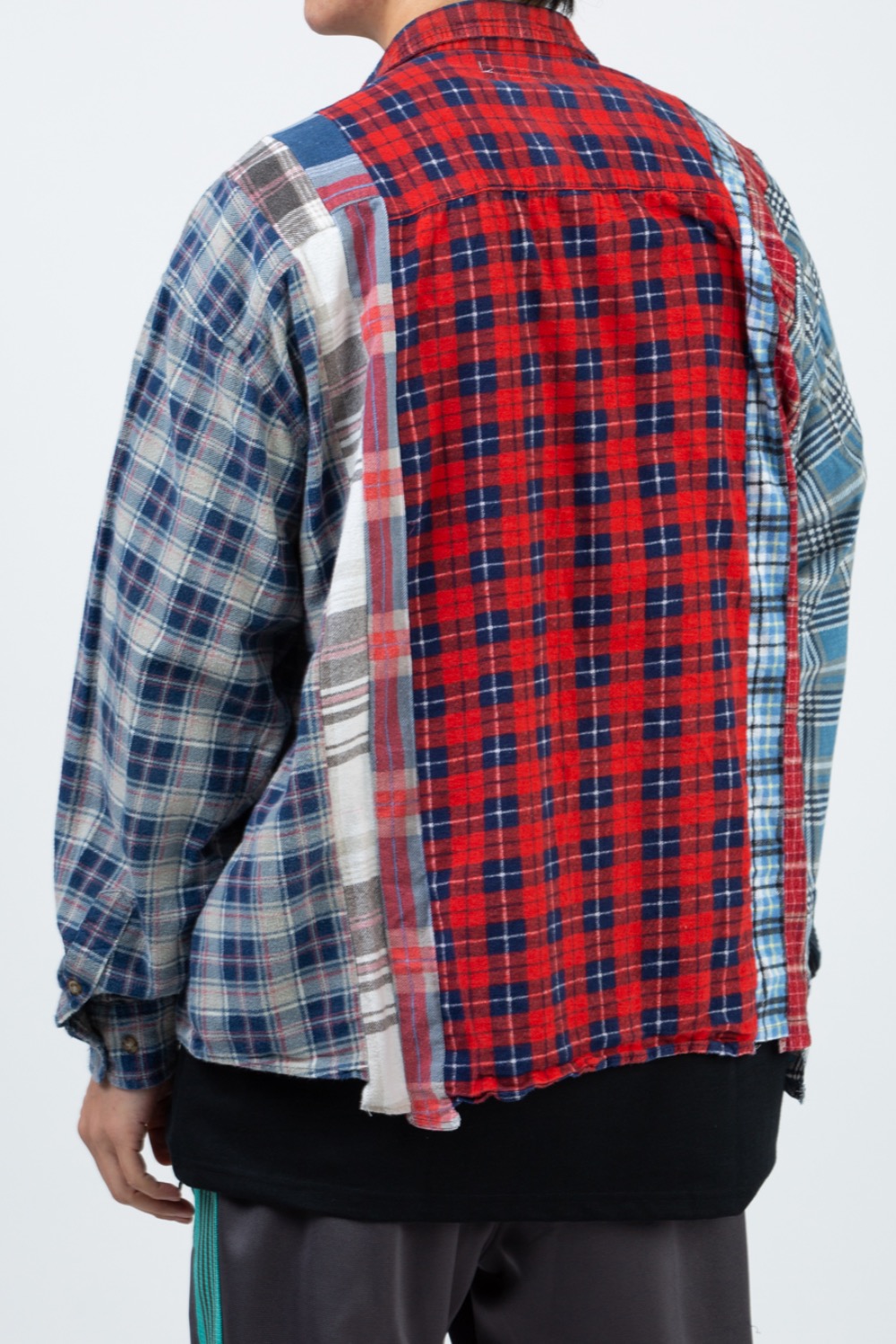 (7CUT-14)REBUILD BY NEEDLES FLANNEL SHIRT - 7 CUTS WIDE SHIRT ASSORTED