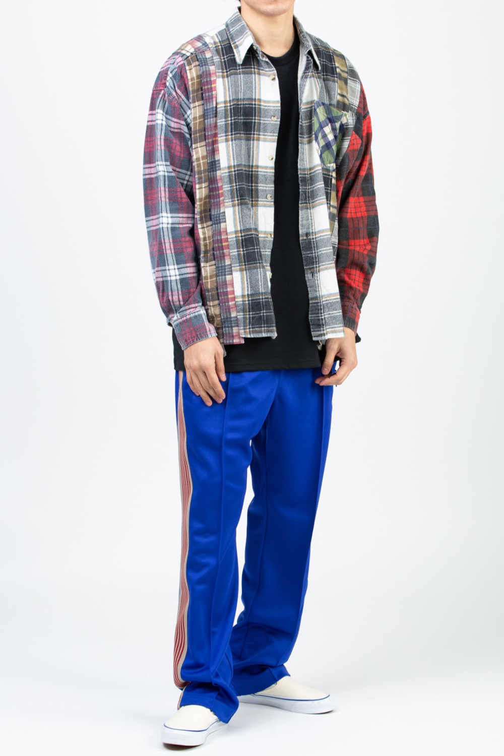 (7CUT-12)REBUILD BY NEEDLES FLANNEL SHIRT - 7 CUTS WIDE SHIRT ASSORTED