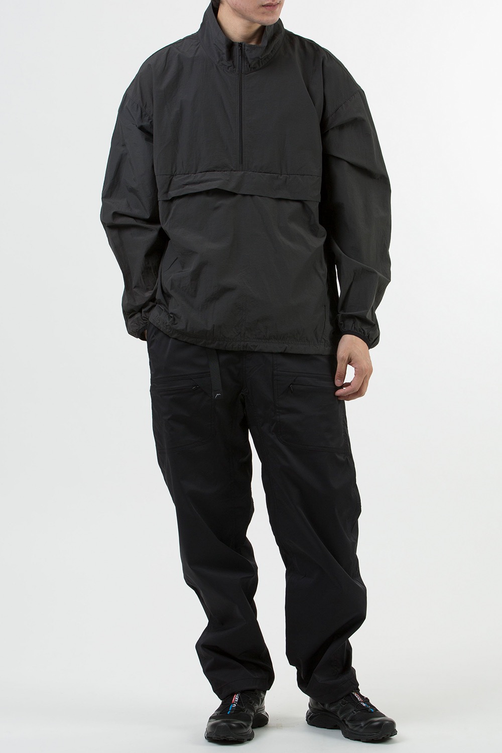 PACKABLE TRAVELLER PULLOVER CHARCOAL