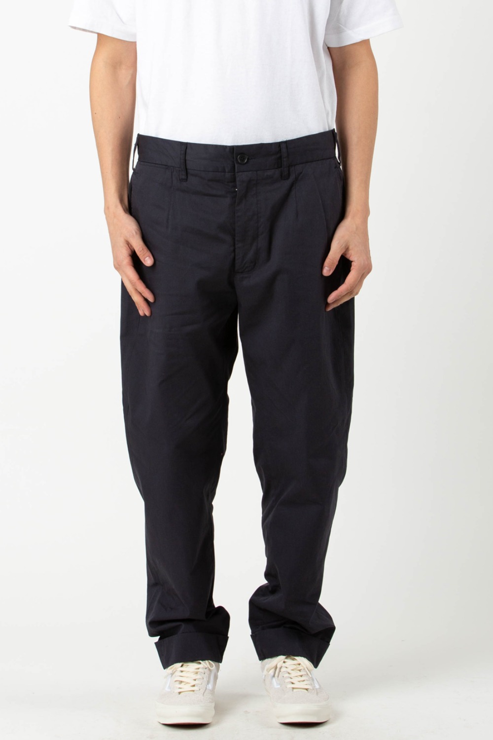 (23SS)ANDOVER PANT NAVY LINEN TWILL