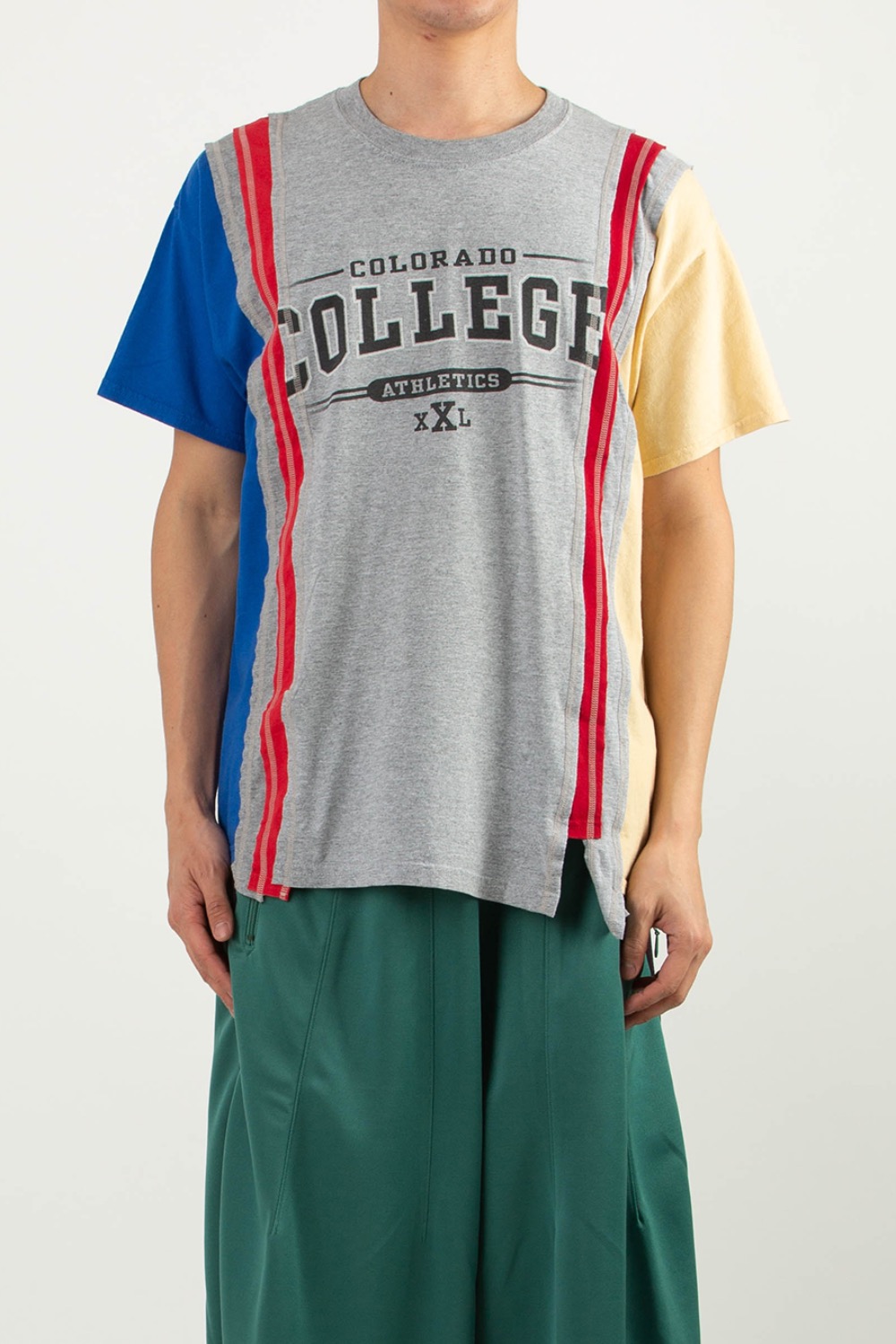 NEEDLES 7 CUTS WIDE TEE - COLLEGE - 76