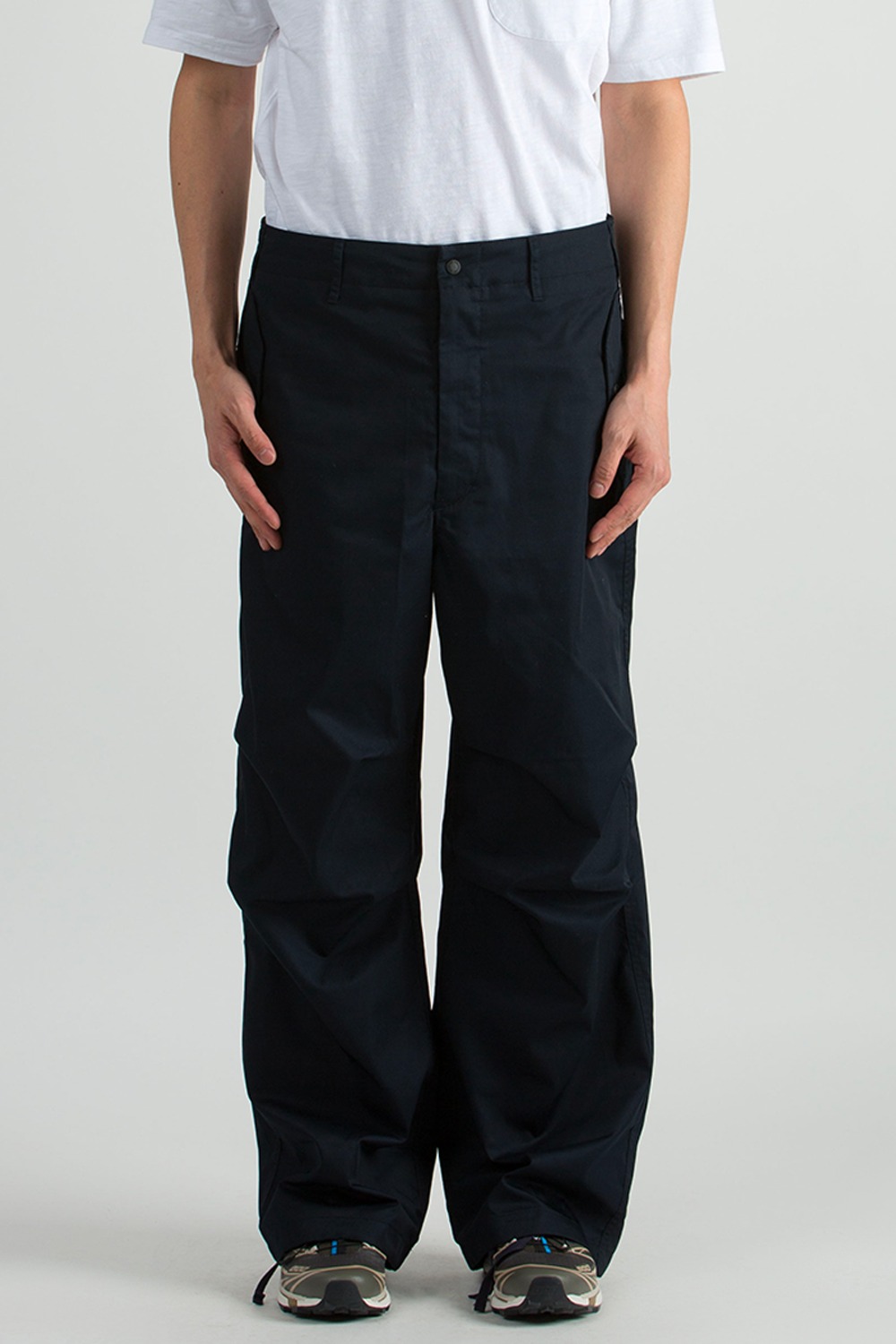 (23SS) OVER PANT DK.NAVY FEATHER PC TWILL