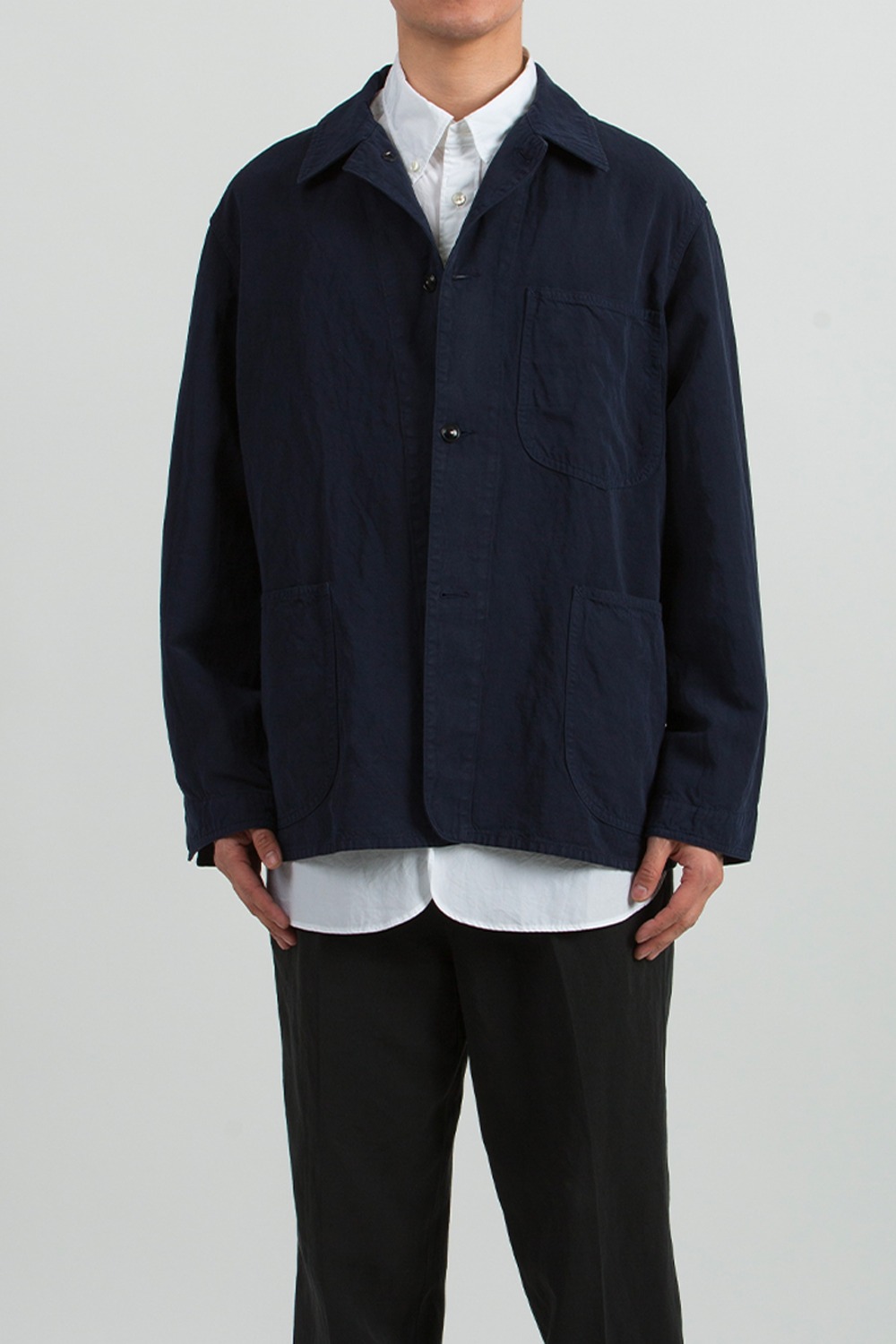 (23SS) COVERALL JACKET NAVY