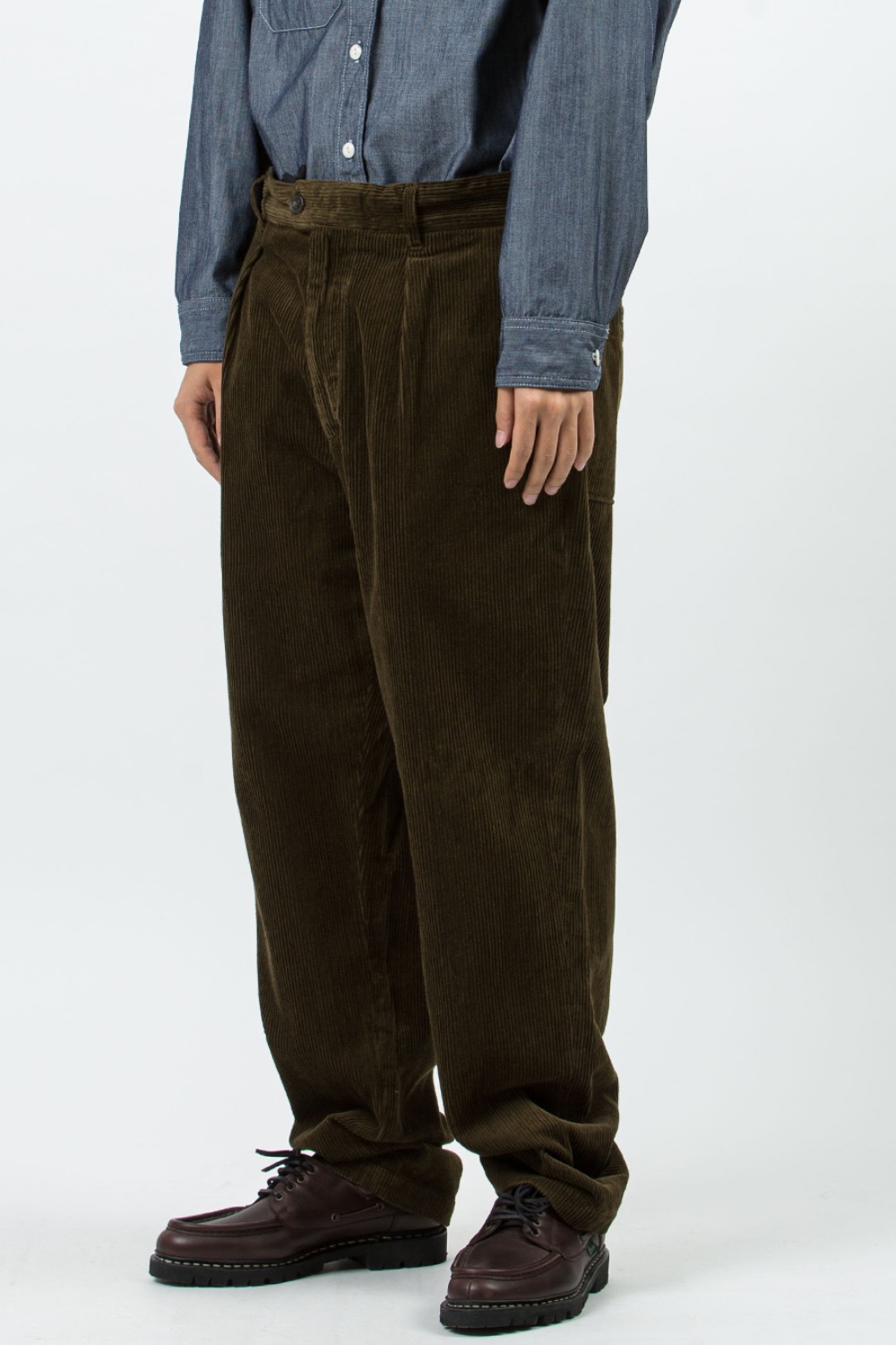 (23FW) CARLYLE PANT OLIVE COTTON 8W CORDUROY
