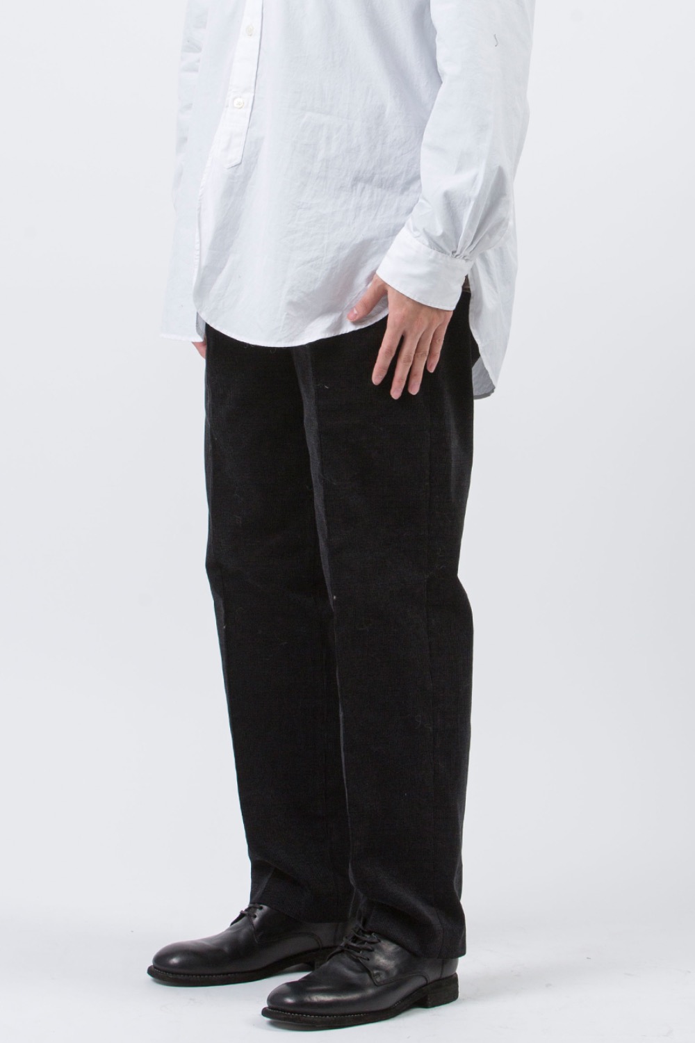 (23FW) DOUBLE-PLEATED SMARTY TROUSER GRAPHITE