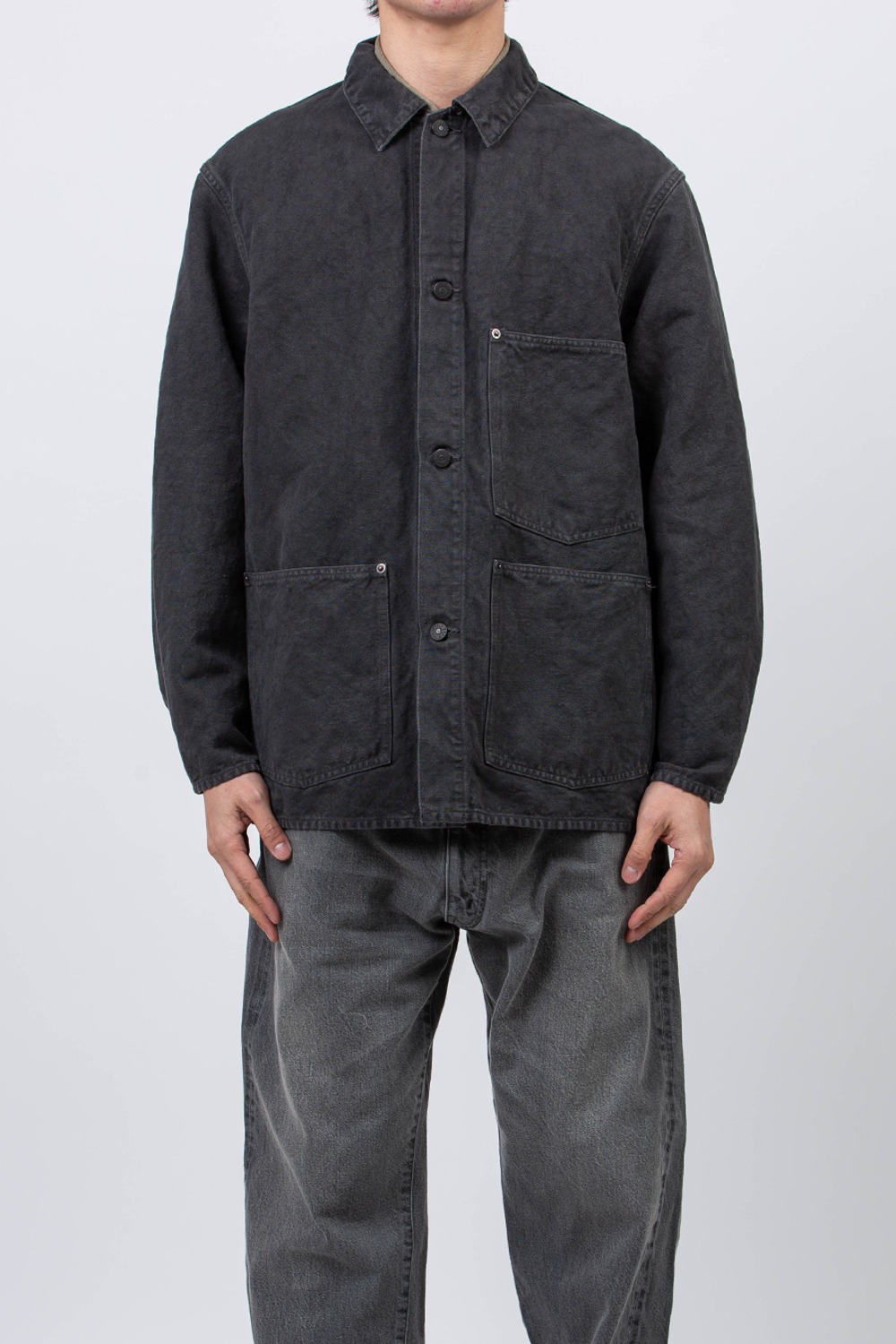 (24SS) COVERALL JACKET INK BLACK