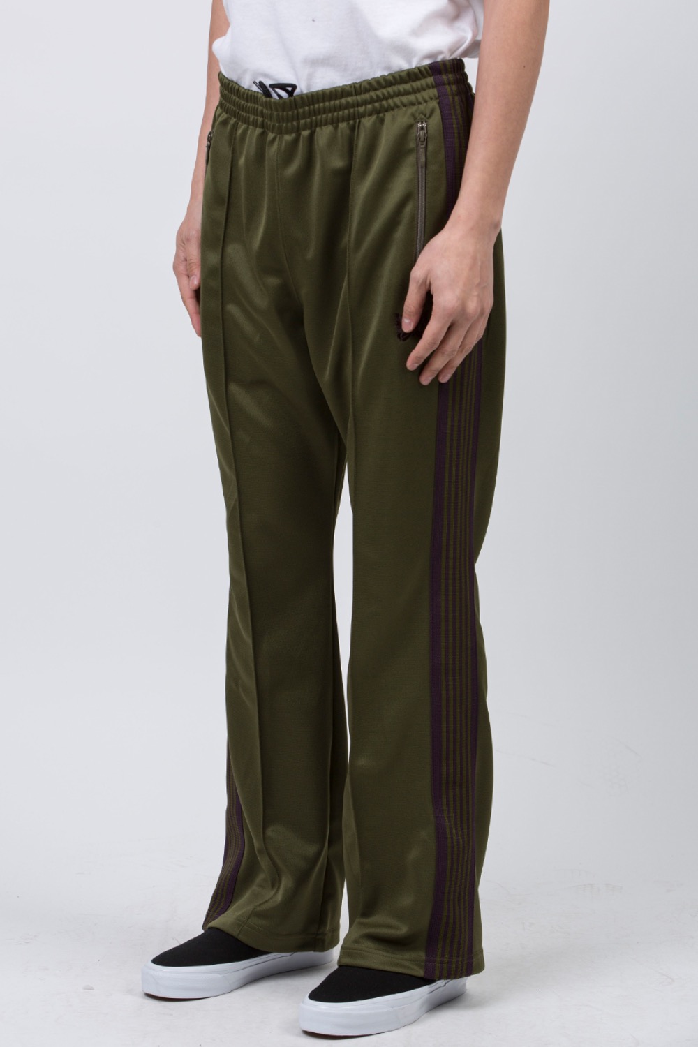 (24SS) BOOT - CUT TRACK PANT POLY SMOOTH OLIVE