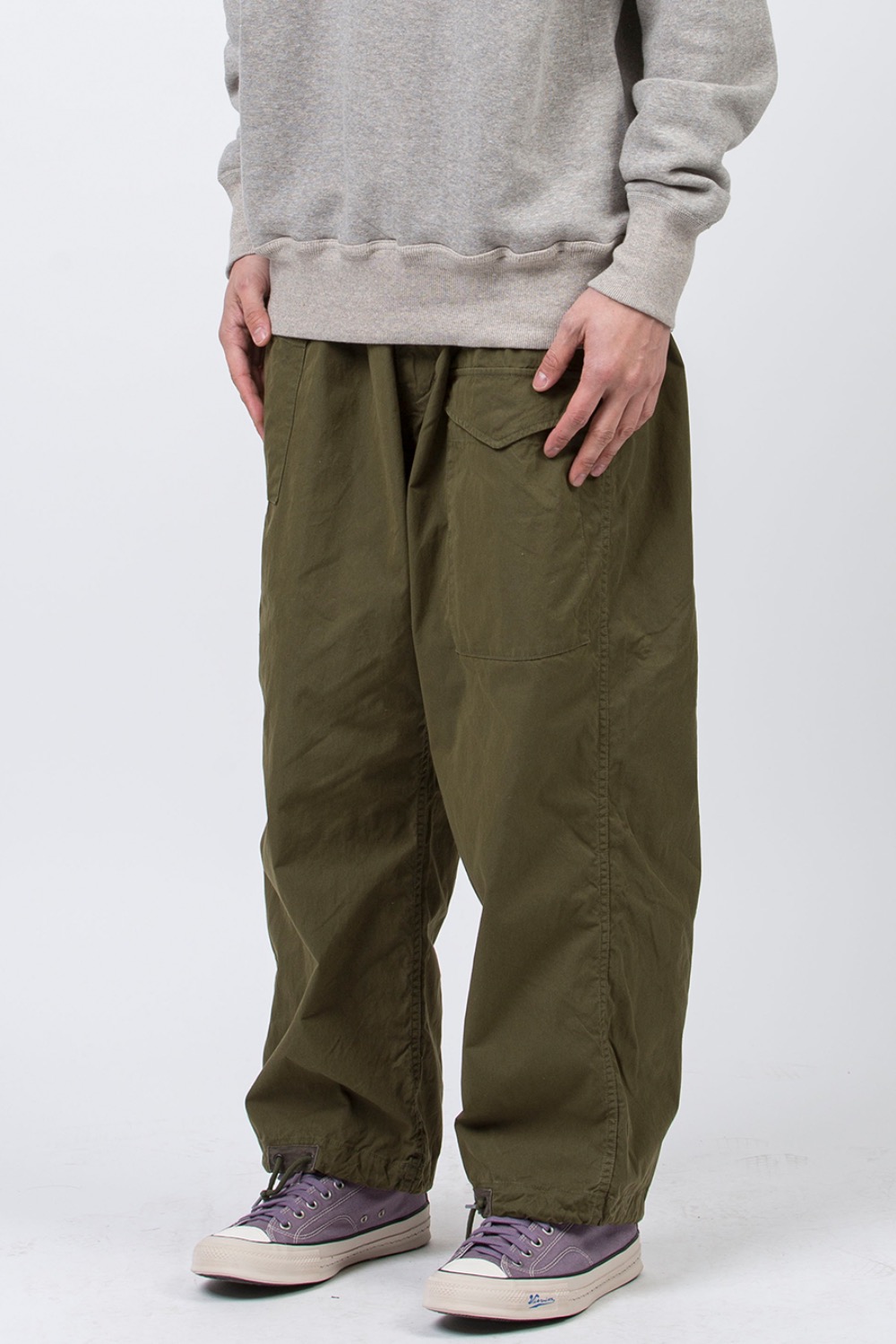 (24SS) MILITARY EASY PANTS OLIVE