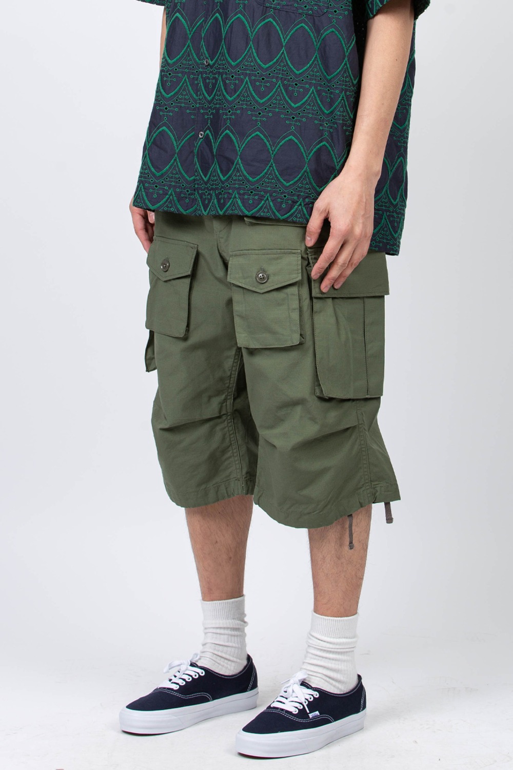 (24SS) FA SHORT OLIVE COTTON RIPSTOP